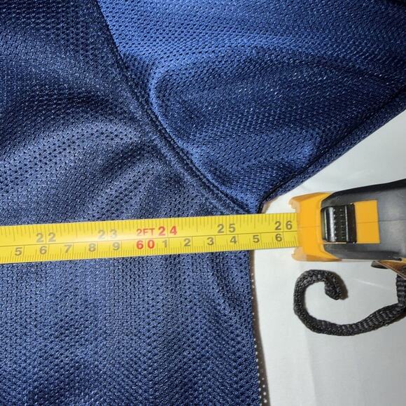 Nike Vintage Navy Mesh Jersey Y2K Sportswear Streetwear Swoosh Logo Med 90s - Picture 5 of 8